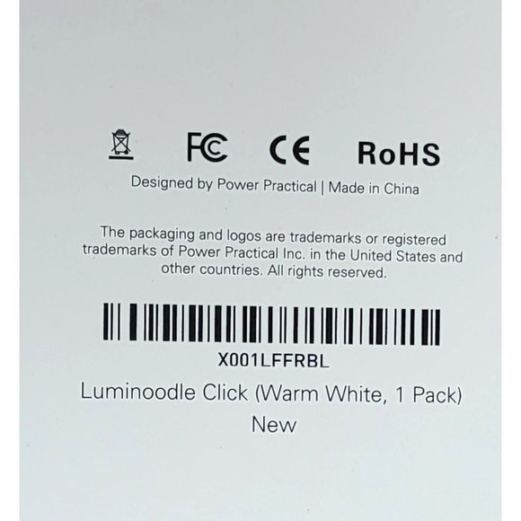 Power Practical Luminoodle Click Stick Anywhere Warm White Lighting - 1 Pack - Picture 8 of 8